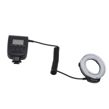 48-LED Makro-Ringblitz LCD 40,5-77mm Blau/Orange