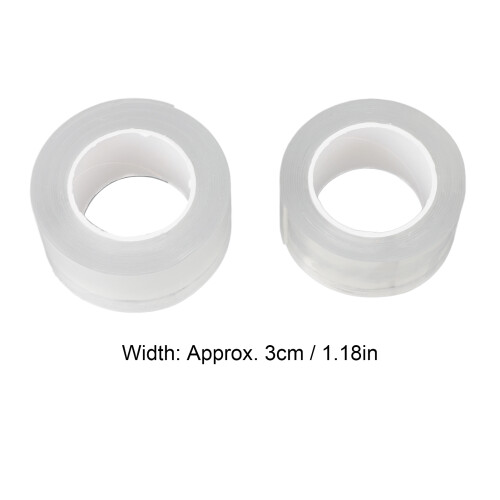5 Rollen transparentes doppelseitiges Klebeband, 3 cm breit 1