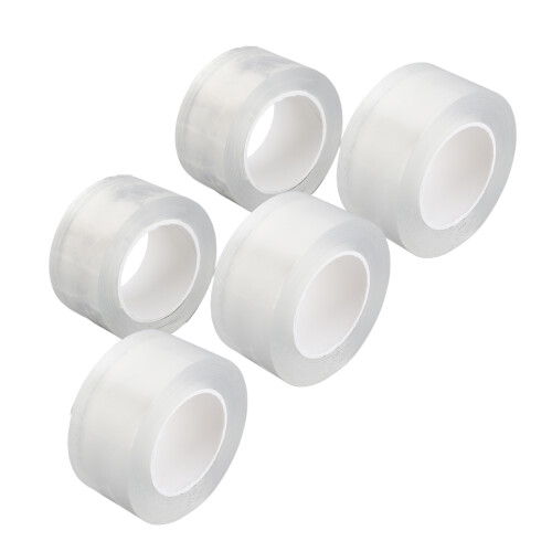 5 Rollen transparentes doppelseitiges Klebeband, 3 cm breit
