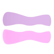 2 Stück Wimpernhalter, Welle, 2,7x17,5 cm, Lila