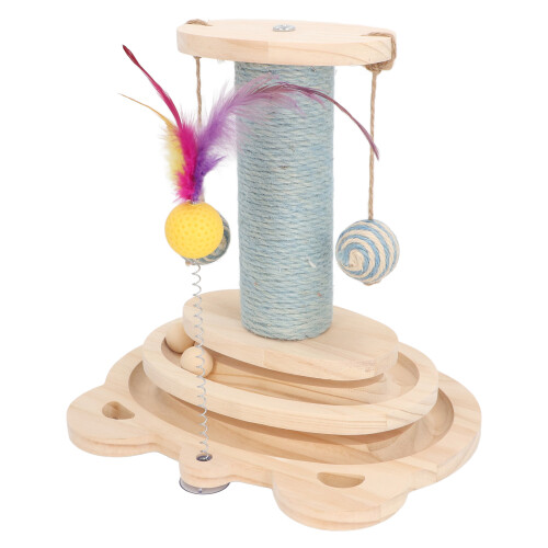 Cat Scratching Post Versatile Sturdy Interactive Cat Training Climbing Tree Scratching Post for Home