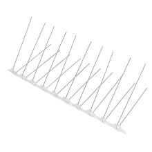 12 Sets Edelstahl-Vogelspikes für Fensterbank, Dach, Balkon, 25 cm Basis