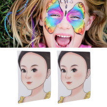 2 Stück Face Painting Übungsbrett 298x211mm PP
