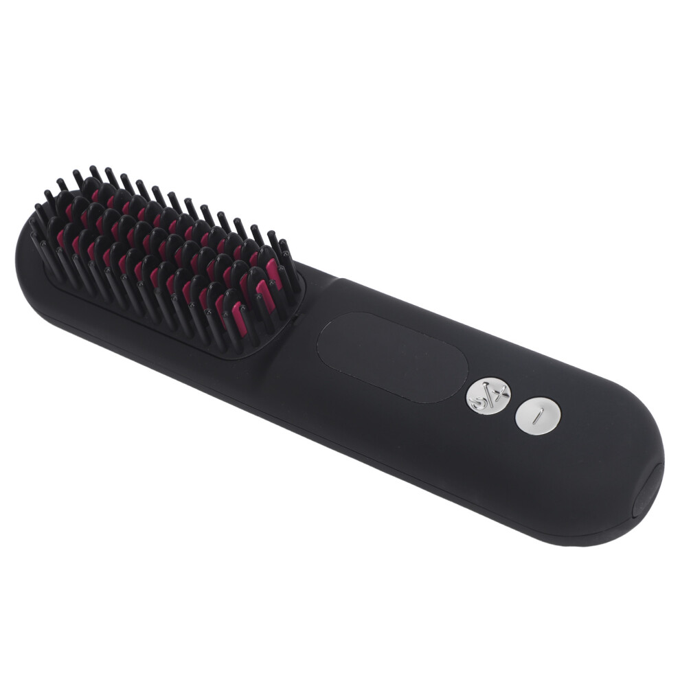 Rechargeable Hair Straightening Comb Negative Ion Hair Care Portable Cordless Hair Straighteners Curlers Hair Straightener Brush for Home D