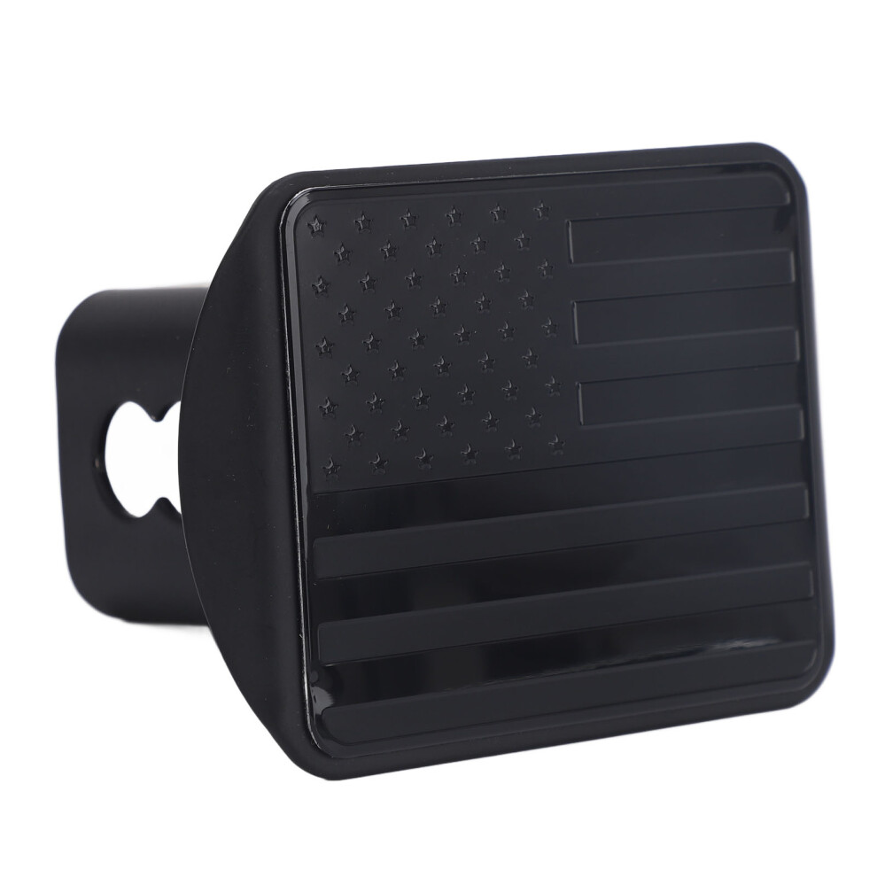 Trailer Hitch Cover 3D American Flag Square Mouth Trailer Receive Tube Protection Cap Universal For Most Car 3431313746847