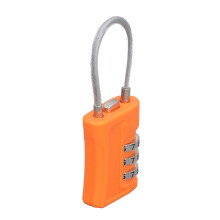 TSA-Gepäckschlösser 3-stellige zurücksetzbare Zahlenschlösser orange klein
