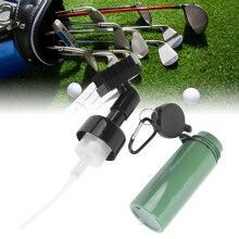 Golfclub-Kopfreiniger mit Wasserflasche, grün, Kunststoff