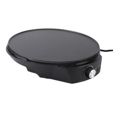 12inch Electric Crepe Maker with Temperature Control Nonstick Electric Pancake Maker Griddle with Spatula Spreader for Eggs Pancakes US Plu