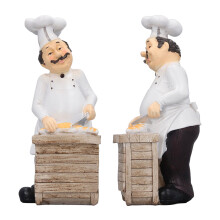 Kochstatue aus Harz 23x11x9 cm, 9,1x4,3x3,5 in
