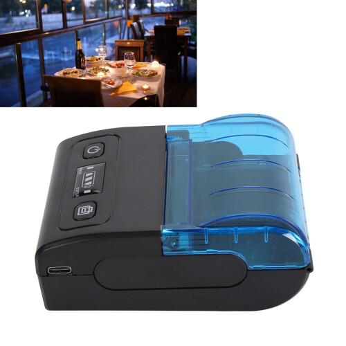 Kabelloser Bluetooth-Thermodrucker, 1500mAh, 58mm