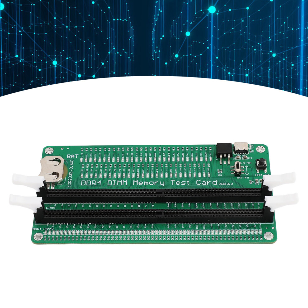 Ddr4 Memory Tester Desktop Computer Ddr4 Test Card Slot Diagnostic Analyzer Test Card For Desktop Computer 4991313758145