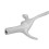Fencing Foil Epee Handle Alloy Alternative Sword Handle Bare Replacement Grip for Adults Left Hand 11