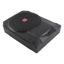 10 Inch Active Subwoofer Ultra Thin 800W 2.5 Ohms Under Seat Powered Car Subwoofer with Controller for Vehicle Sound System
