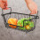 Freezer Basket Stackable Open Front Wire Storage Bin with Foldable Handle for Vegetable Fruit Snack 4