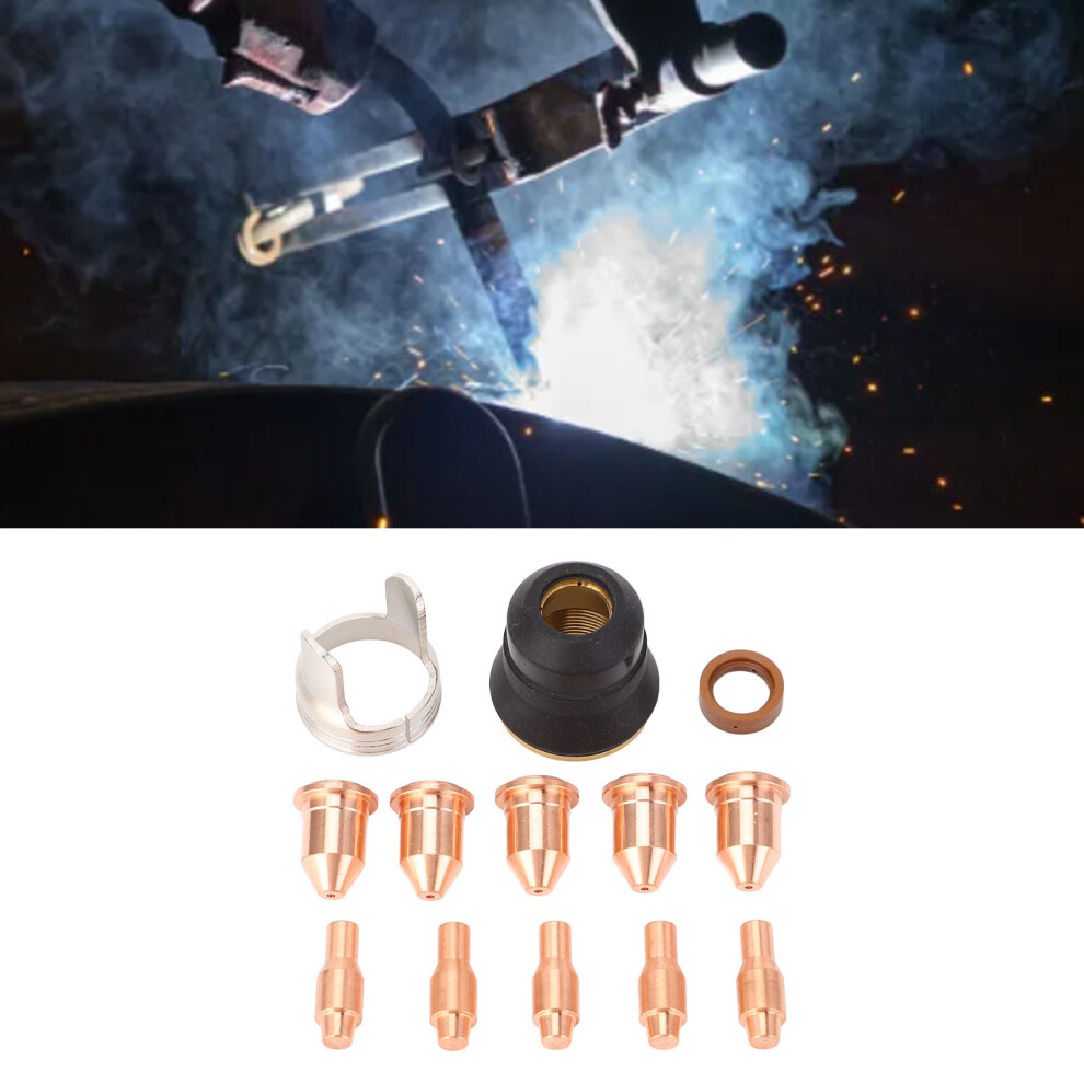 13Pcs Set Plasma Cutting Consumables Kit 56811 Nozzle 56576 0.9Mm Electrode 56255 Tip For Harbor Freight Titanium 45A 6911313767419