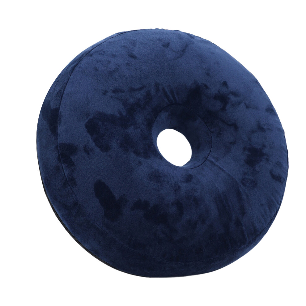 Blue Donut Pillow Seat Cushion Memory Foam Donut Chair Cushions For Postpartum Pregnancy Hemorrhoids Tailbone Relief Navy