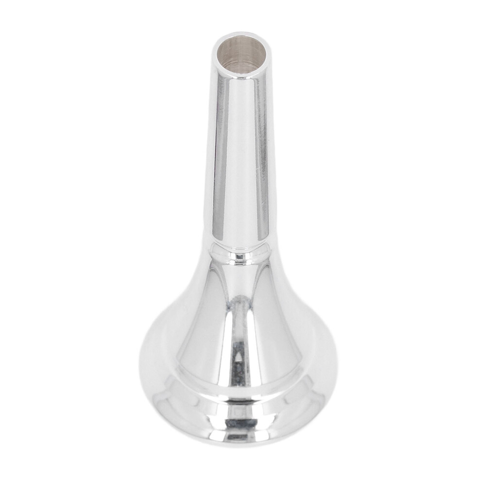 French Horn Mouthpiece Metal Silver Plated Standard French Horn Mouth Replacement for Beginners