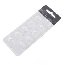 10pcs Double Vent Bass Dome Accessory Single Layer Double Vent Silicone Replacement Domes for MiniFit Transparent Small Size 8mm