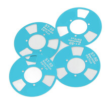 DIY Metall-Reel-Kassette für Musikaufnahmen, Blau, 40 mm