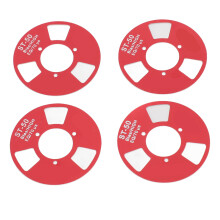 DIY Reel-to-Reel Kassettenband mit 4 Spulen, Rot aus Aluminiumlegierung