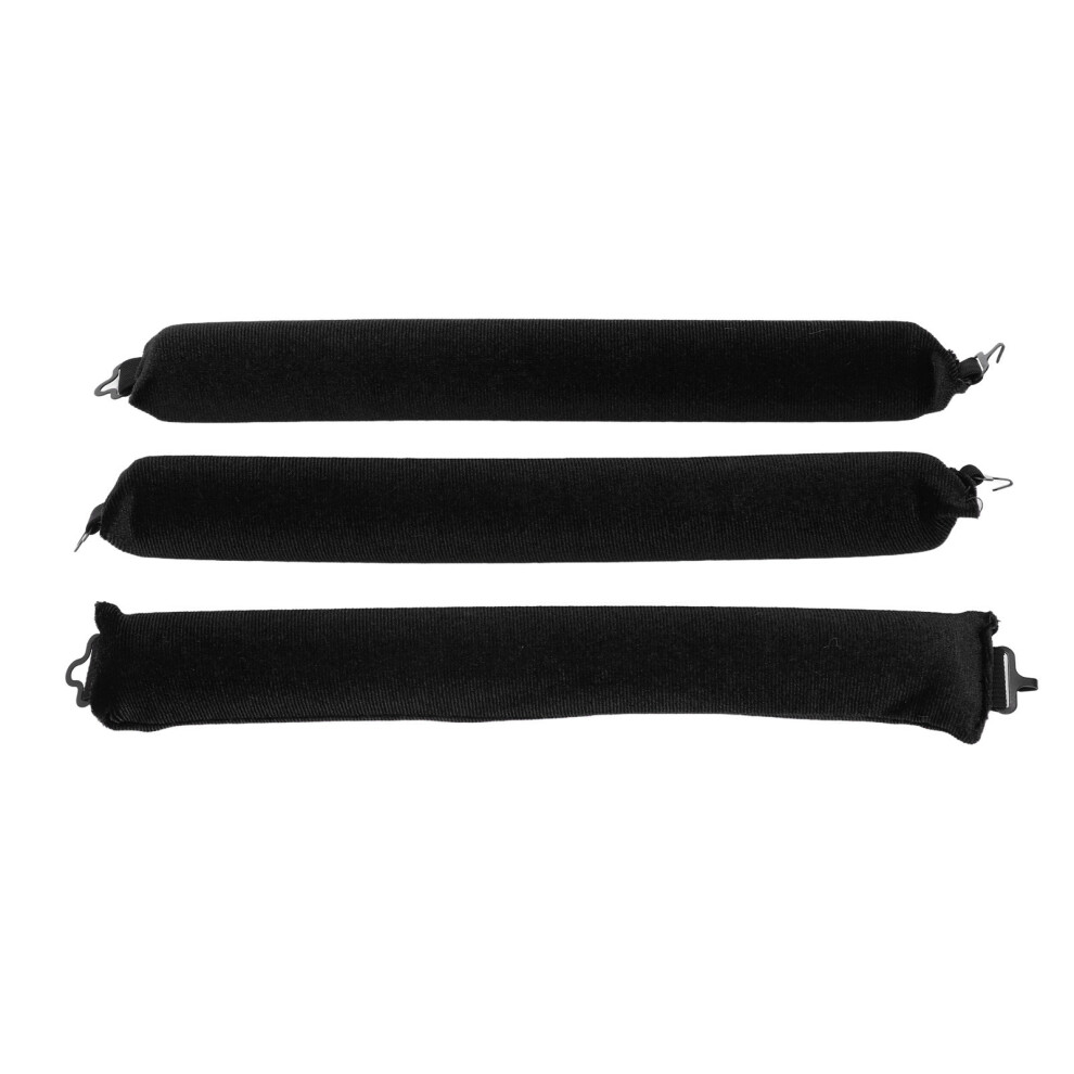 3 Packs Heatless Curling Rod Headband Soft Blowout Overnight Heatless Curler for All Hair Types Black
