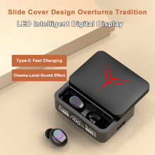 Wireless Gaming Earbuds with Mic Extra Long-lasting Battery Charging Case as Power Bank Touch Control HIFI BT5.3 Music Calls Computer Ear