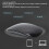 BT5.2 USB-C Slim-Maus 400 mAh Schwarz 1600 DPI 4