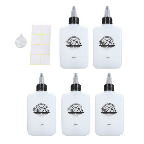 5 Stück Ölspender, klein, 120 ml, HDPE, 13,5  6  2,5 cm 2