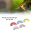 Vogelpfeife (Papier) 5 Farben - Zungenpfeife 8