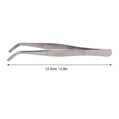12,5 cm Spitzpinzette, Edelstahl, gezackt 1