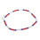 Baseball-Halskette mit Strasssteinen, 61 Perlen, 60 cm/23.6 in 16