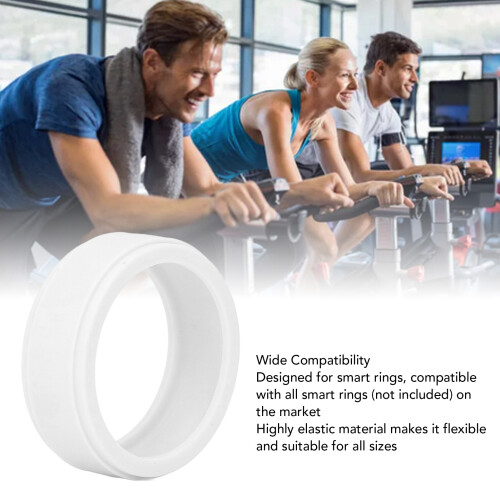 Smart Ring Cover Weiß M Silikon Größe 11-13 2