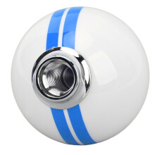 6-Gang GT500 Schalthebelknopf, 57 mm, Weiß/Blau