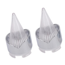 Blinkerschale mit Chrom-Zierleiste für Fatboy White