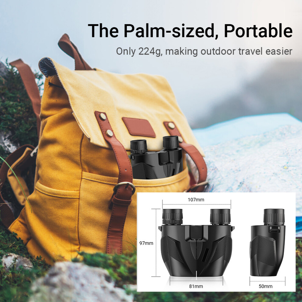 Apexel 10X25 Binoculars For Adults & Kids High Powered Fmc Lens Bak4 Prism Adjustable Interpupillary Distance Telescope Binoculars For Bird 4141313796061