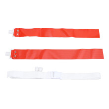 Flag Football Gürtel Verstellbar PVC Nylon Webbing für Kinder & Erwachsene Rot