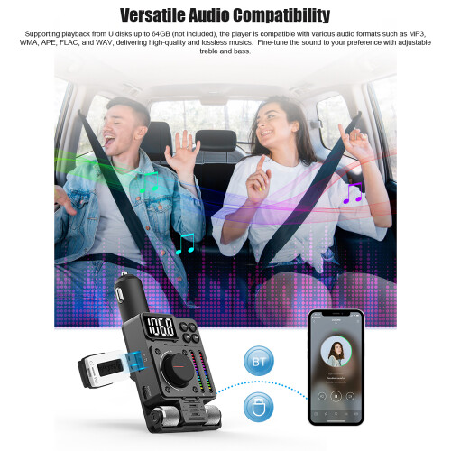 PD30W FM Transmitter 64GB 81,5x58,7x120mm Schwarz 1