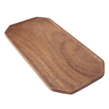 Japanischer Stil achteckiges Holztablett zum Servieren