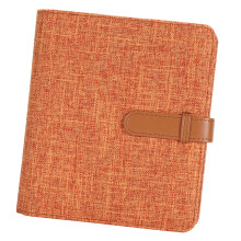 3-Zoll Leinen-Fotoalbum 288 Taschen orange 12-11-7
