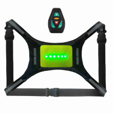Wiederaufladbare LED-reflektierende Weste mit Fernbedienung, 500mAh, 29x19cm