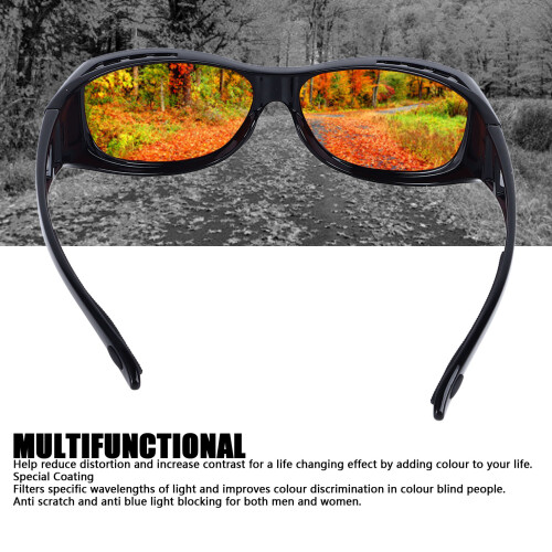 Rot Grün Farbenblind Brille TR90 Harz 2