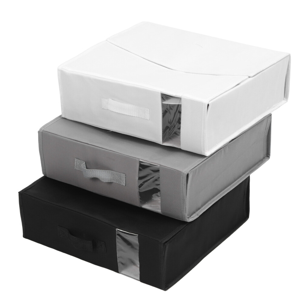 3Pcs Bed Sheet Set Organizer Versatile Large Capacity Sheet Storage Organizer Container for Linen Closet