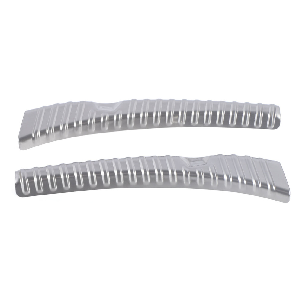 2Pcs Rear Trunk Sill Guard Cover Stainless Steel Rear Trunk Edge Protector Replacement For Tesla Model 3 Highland 2024 Silver 7891313804200