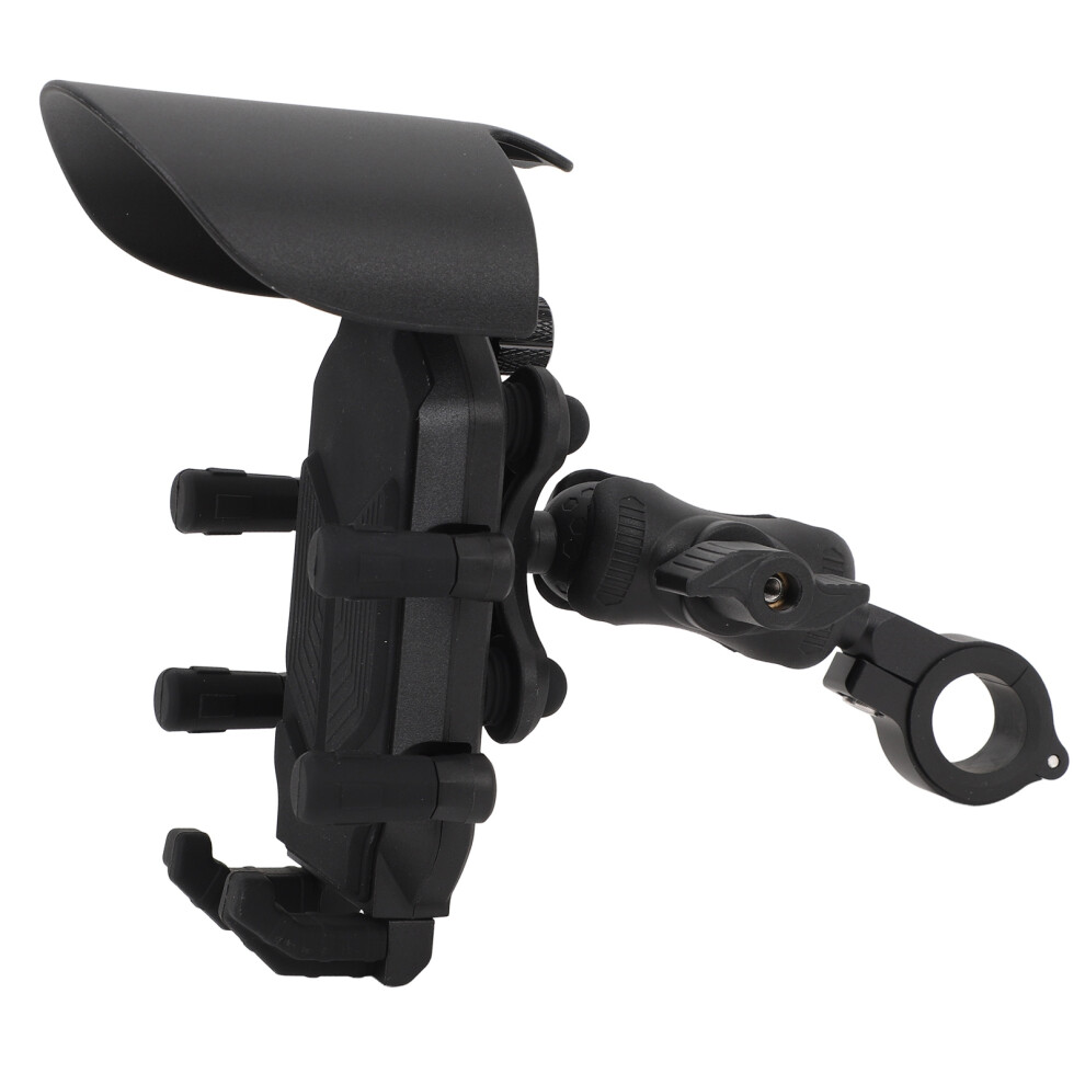 Motorcycle Phone Mount 8 Claw Shock Absorption Silicone Pad Anti Theft Bike Phone Holder For 11 To 27Mm Handlebar 4991313805795