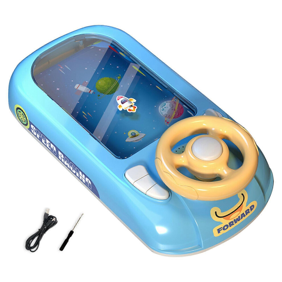 (Blue, One Size) Educational Steering Wheels Toy Driving Simulator Simulated Driving Race Car Game Car Race Toy For Toddler Boys Girls Blue 7683012663000
