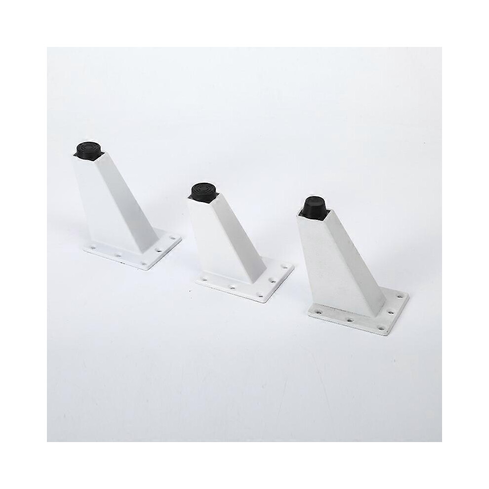 (As show, One size) White(80mm) 4 Pieces Adjustable Feet Furniture Legs Kitchen Legs Worktop Bar TV Desk Table Legs, Aluminum Alloy Furniture Feet, fo