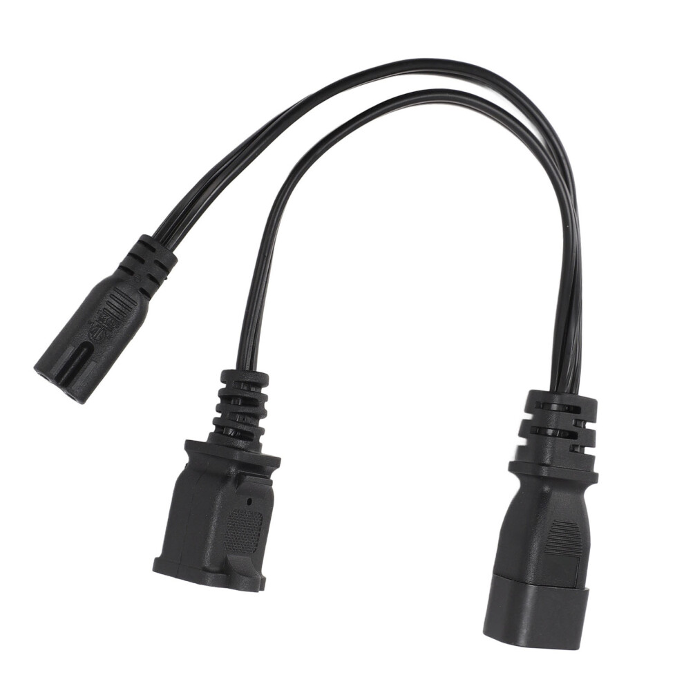 Iec320 C14 To C7 1Â15R Cable Male To Female Plug And Play Y Splitter Power Cord For Laptop Power Adapter Printer 12.6In 9431313806651
