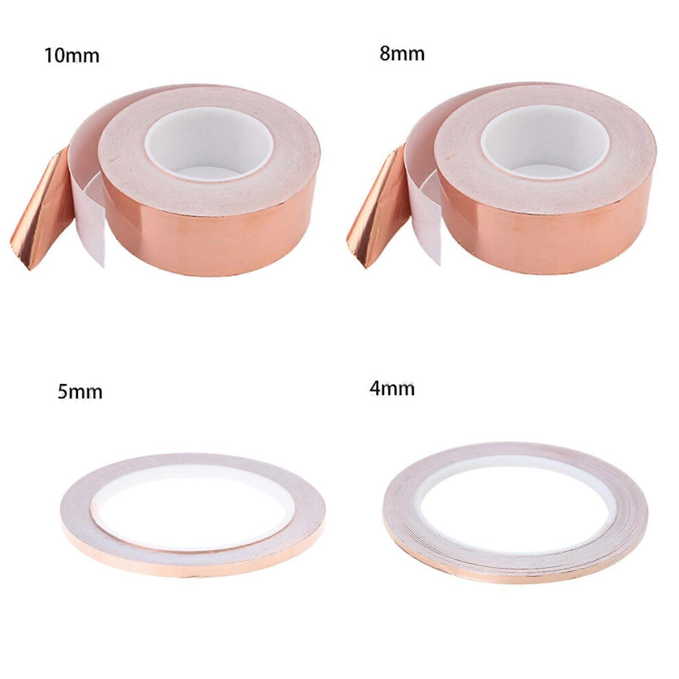 (5Mm, One Size) 20M Copper Foil Tape Single Sided Conductive Adhesive For Crafts Repair Paper Circuits Emi Shielding Grounding Guitars 7683012649301