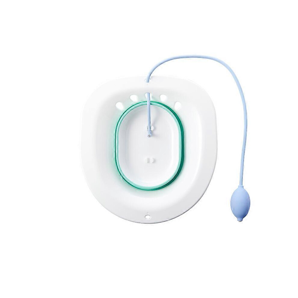 (As show, One size) Toilet Seat Foldable Sitz Baths, Portable Bidet for Hemorrhoids, Postpartum Care, Perineum Treatment, Steam Seat Fits Standard Toi