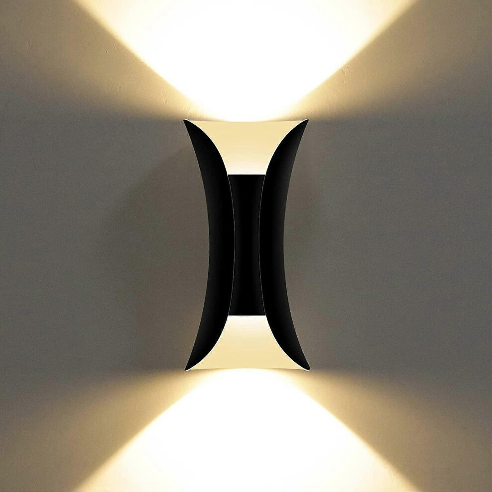 (As show, One size) 6W Creative Modern LED Wall Sconce Wall Lamp Waterproof IP65 Aluminum LED Wall Washer Indoor Outdoor for Bedroom Living Room Bathr